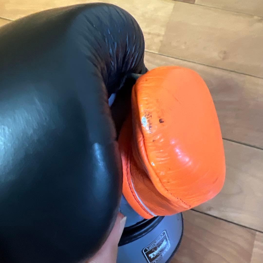 値下げ可能　限定色　8oz TWINS 本革　オレンジブラック