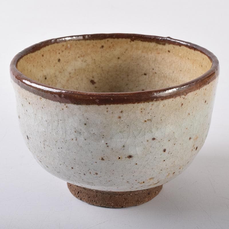 茶道具　唐津皮鯨茶碗　袱紗・時代箱付　V　R7954