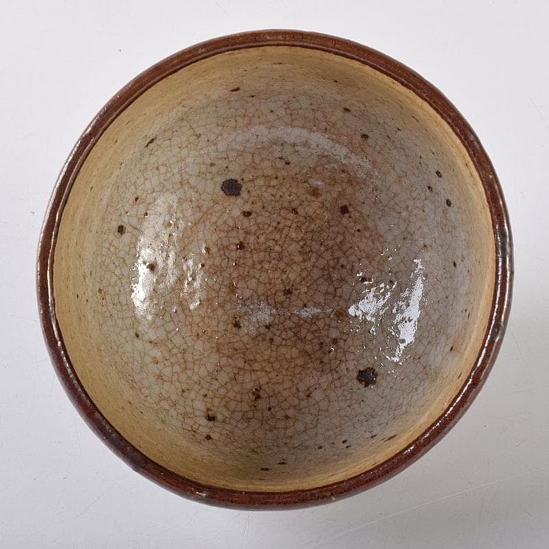 茶道具　唐津皮鯨茶碗　袱紗・時代箱付　V　R7954