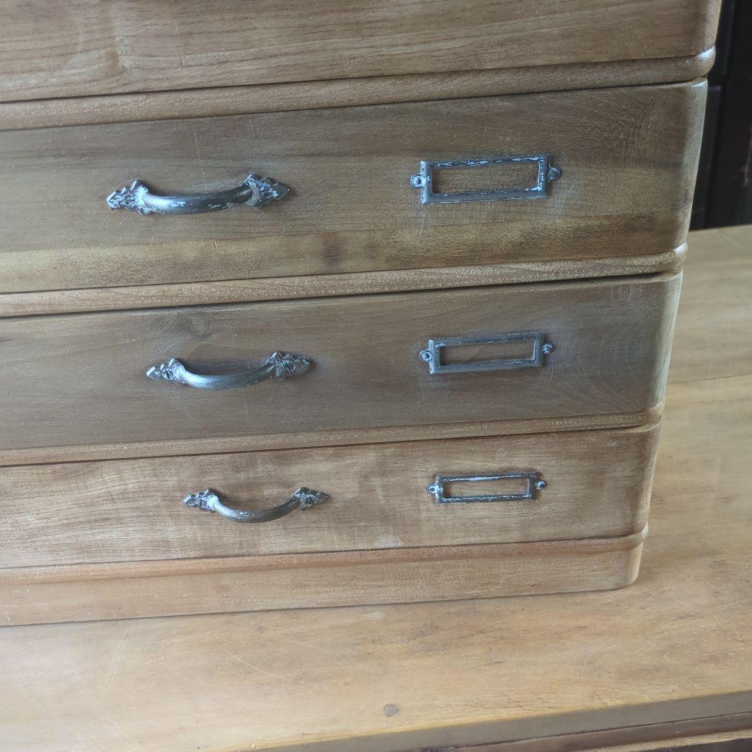 古道具　アンティークやや大きめ5段引き出し