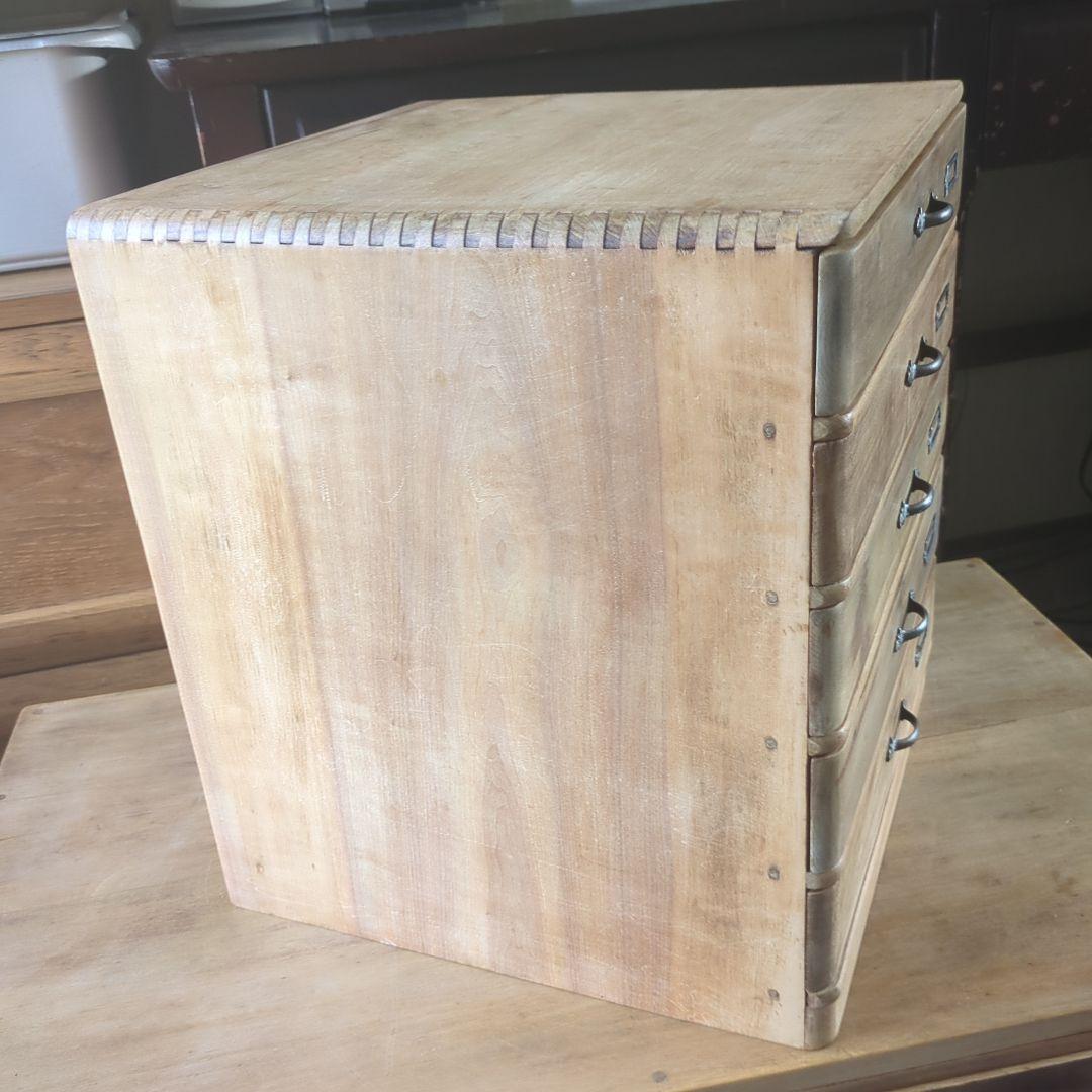 古道具　アンティークやや大きめ5段引き出し