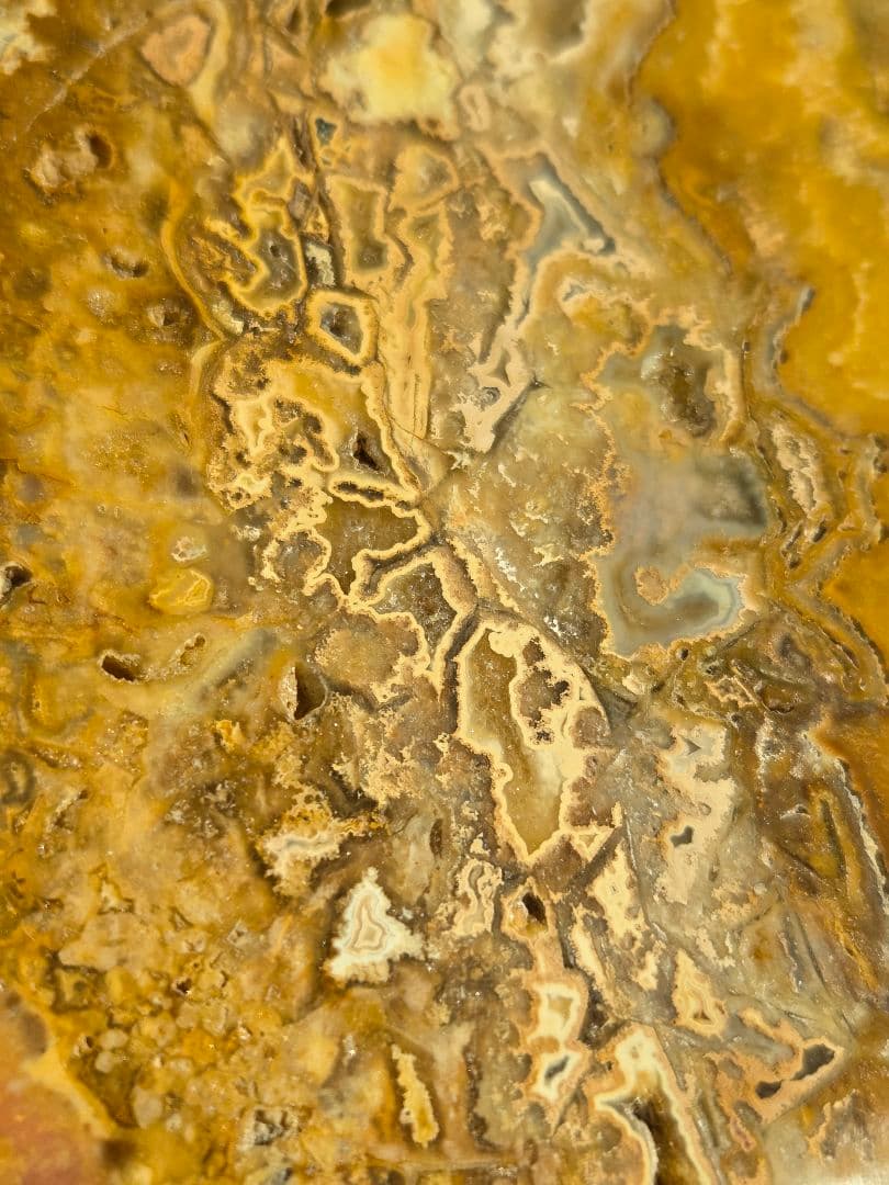 イエロークレイジーレースアゲートスラブ