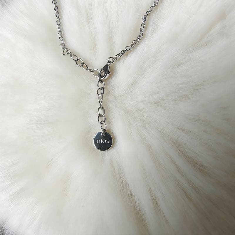 極美品 ♡ DIOR PETIT CD ネックレス シルバー