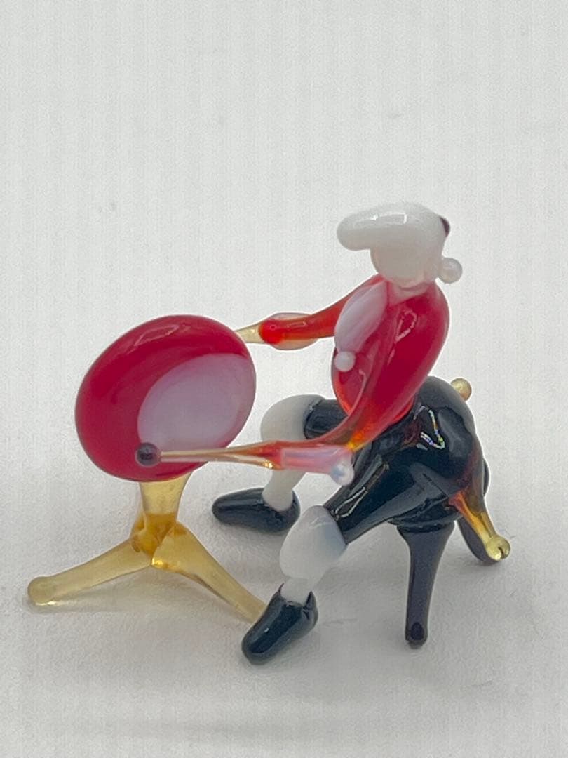 【オーケストラ　置物】ピアノコンチェルト　ガラス細工　台湾製　楽器