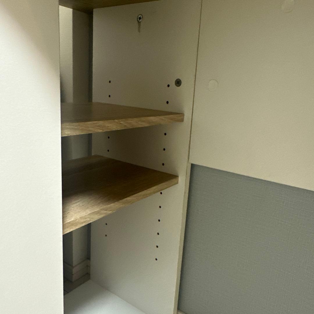 LOWYA(ロウヤ)パソコンデスクL字型、幅100cm、オーク/ホワイト