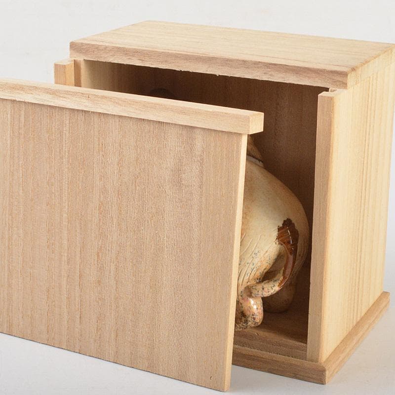 天然石　細密彫刻　象　置物　約411g　桐箱付　C　R7273