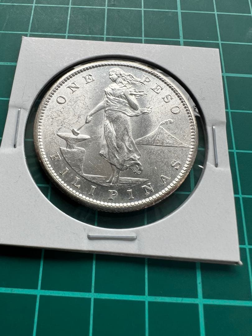 外国銀貨　フィリピン　1P銀貨　1907年