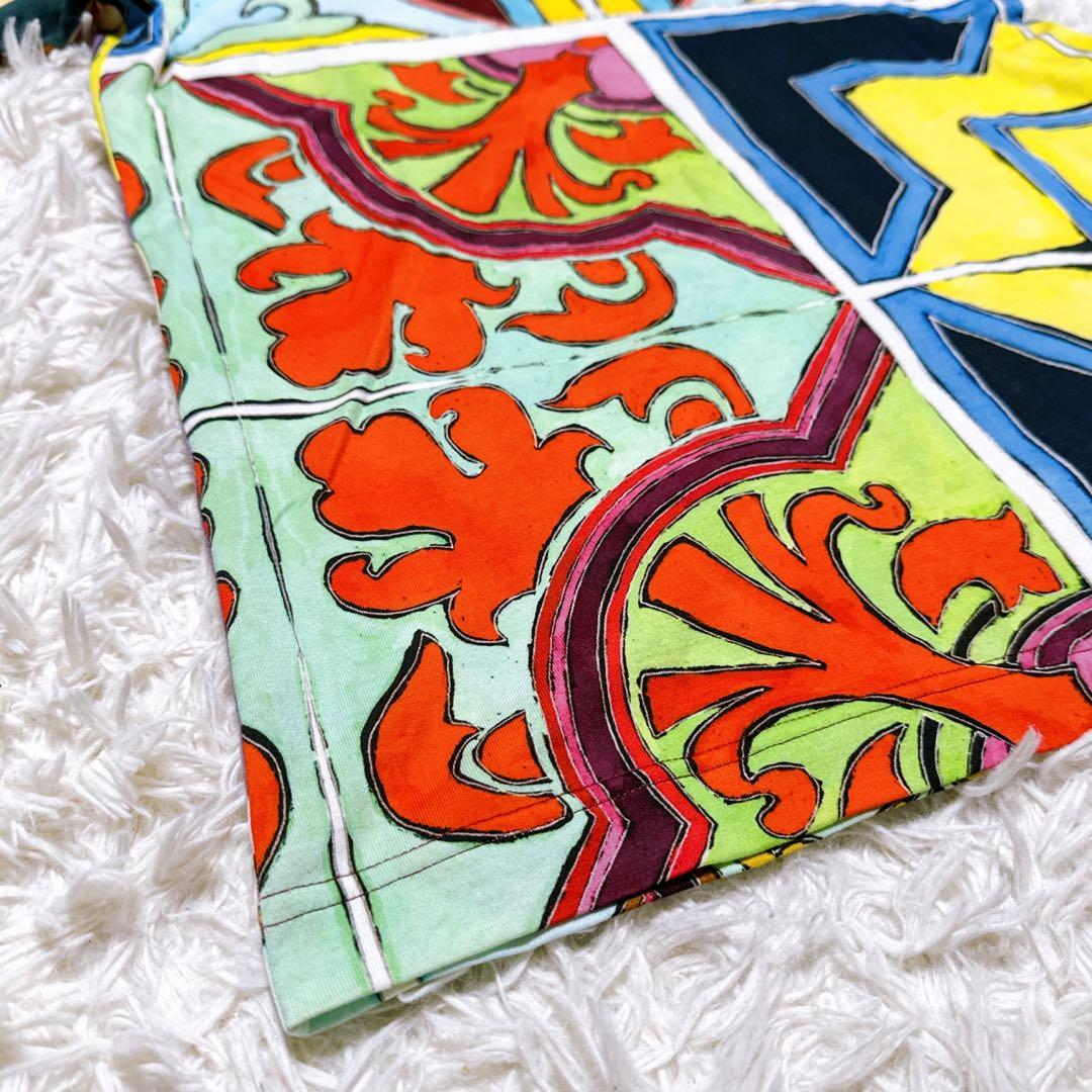 【極美品】ドルチェ&ガッバーナ タイルプリントTシャツ 48 イタリア製