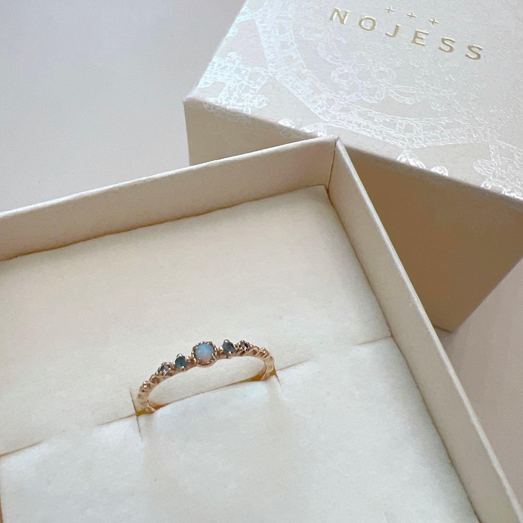 ★1/5迄 寿司さま専用★ NOJESS K10 ダイヤモンド オパール リング