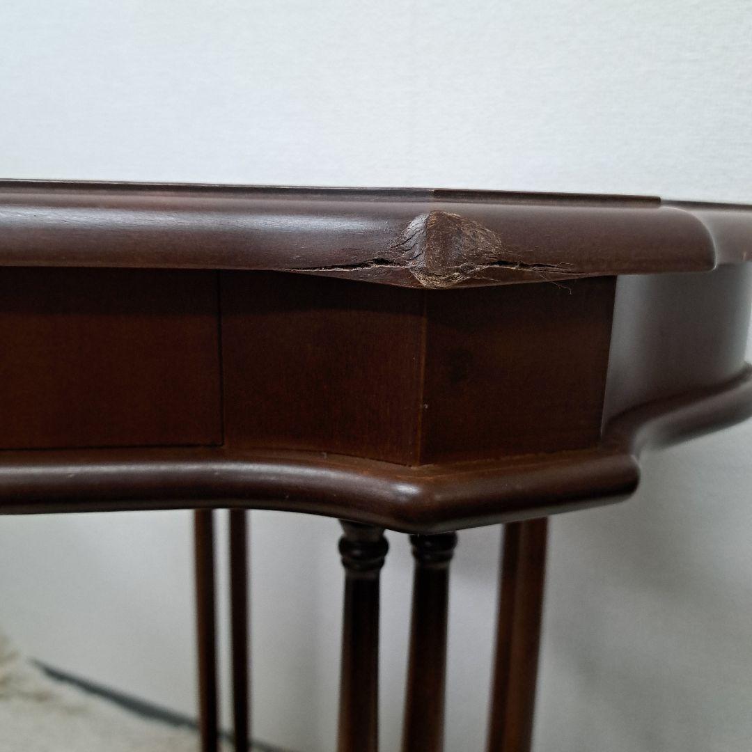 ♡イタリア 象嵌 丸テーブル 花台 サイドテーブル アンティーク調♡