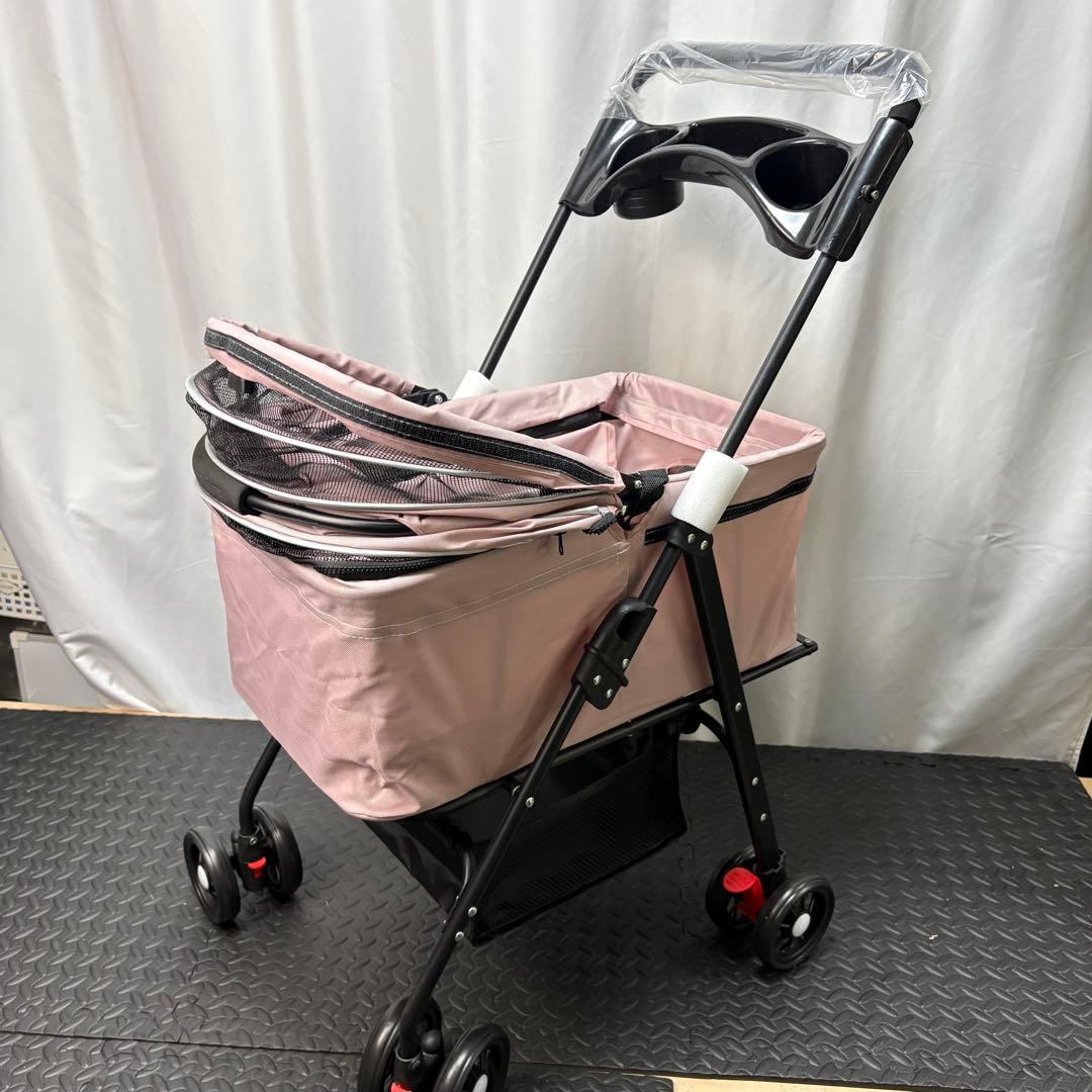 未使用　ペットカート　ピンク バギー　分離式　360度
