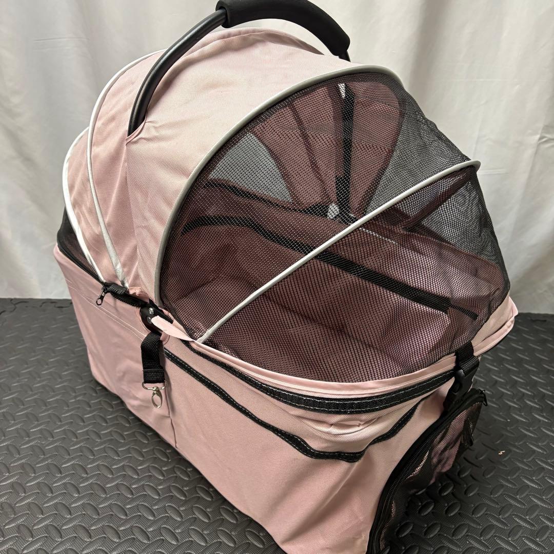 未使用　ペットカート　ピンク バギー　分離式　360度