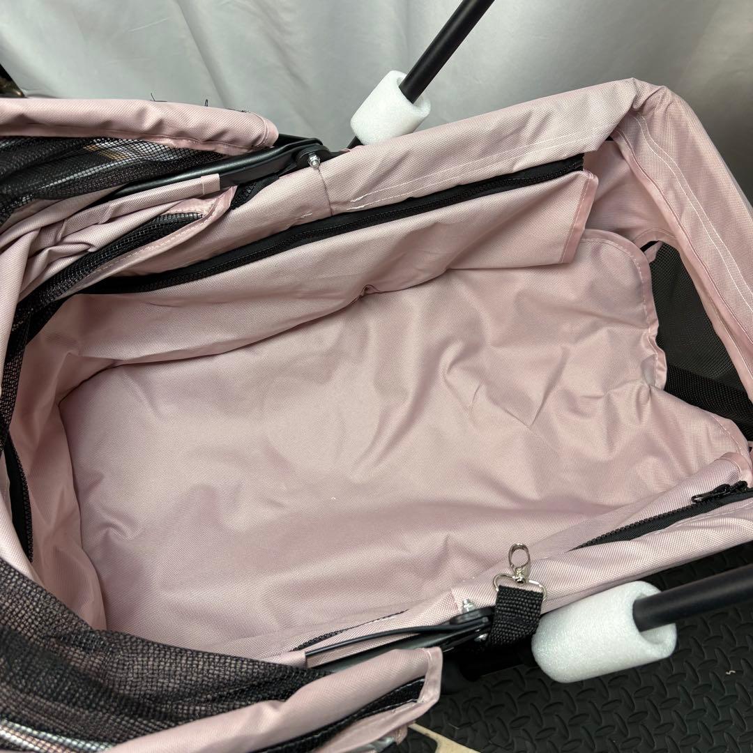 未使用　ペットカート　ピンク バギー　分離式　360度