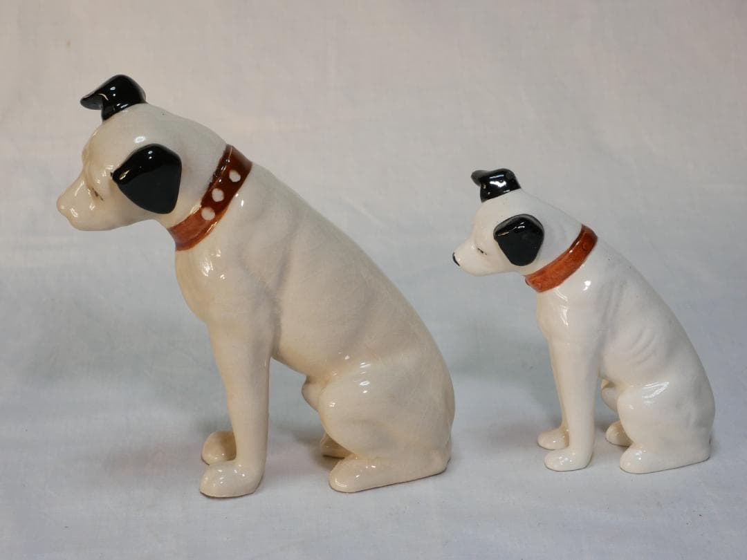 ビクター犬　ニッパー君　陶器置物　7匹　ビンテージ