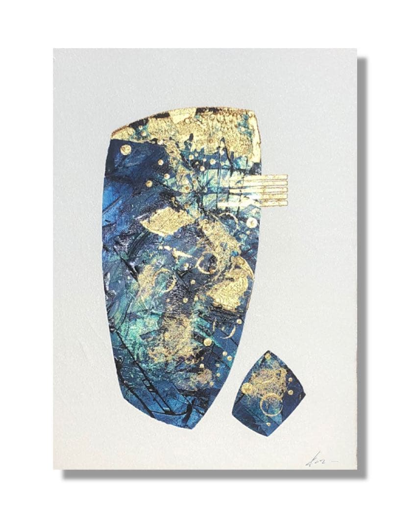 【こっぷんかっぷ】油絵　原画　一点物　現代アート　モダン　F4