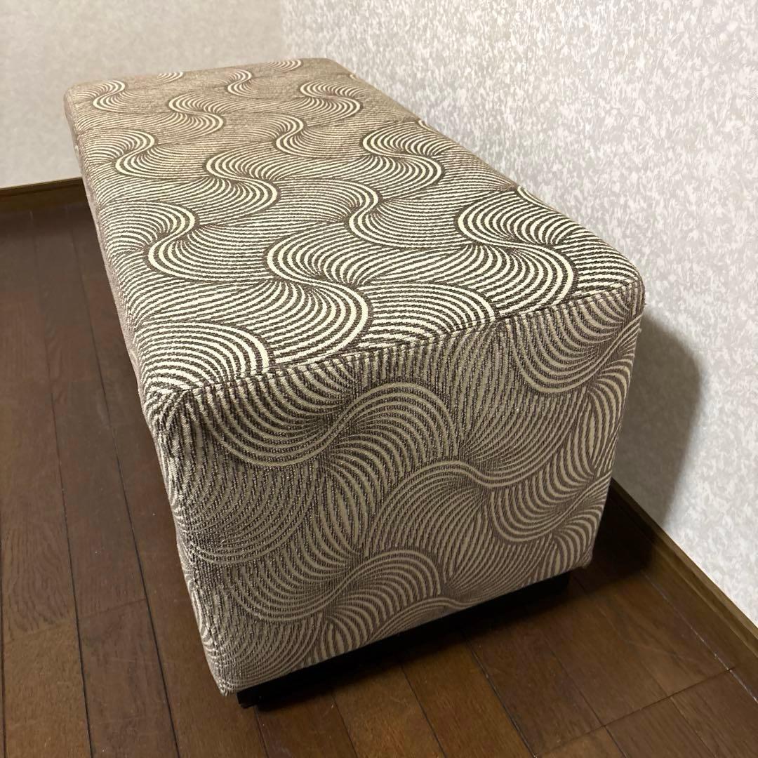 【良品】HUKLA スツール ベンチ ゼブラ柄