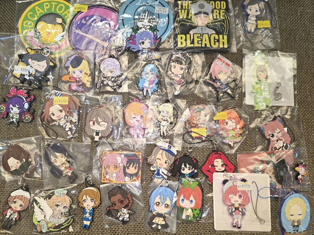 アニメ　ゲーム　ラバーグッズまとめ　270点