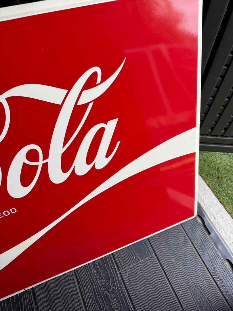 コカコーラ　特大看板ヴィンテージ　レトロ　ディスプレイ140cm×80cm 送込