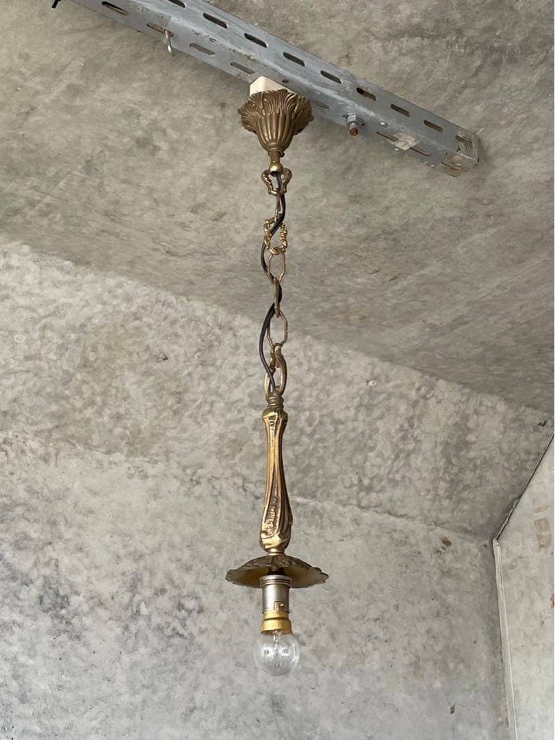 希少！フランス アンティーク シャンデリア 1灯 キャンドル 吊り下げ