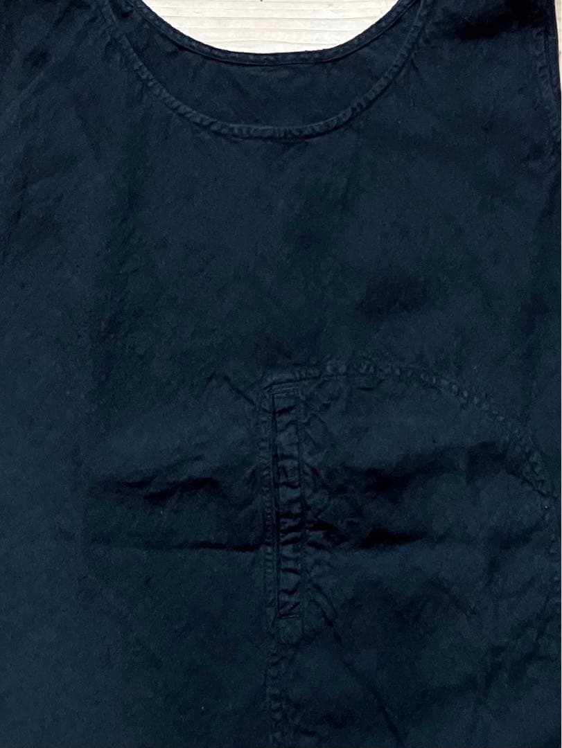 えみおわす　麻ノースリーブシャツ　arts&science