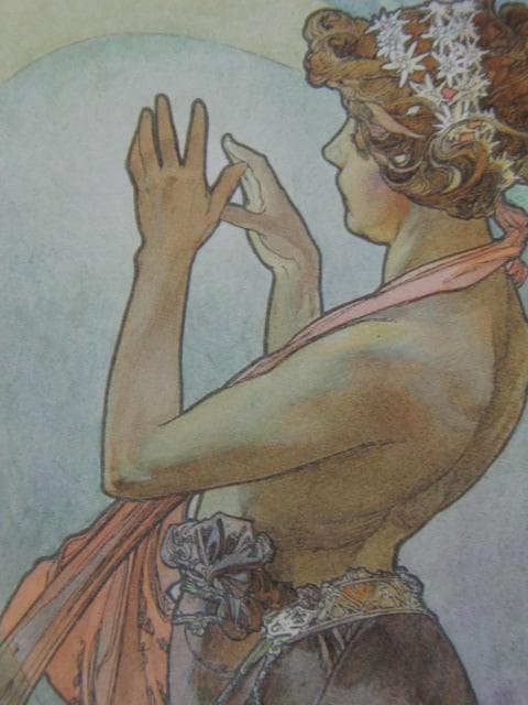 アルフォンス・ミュシャ、北極星、連作〈四つの星〉より