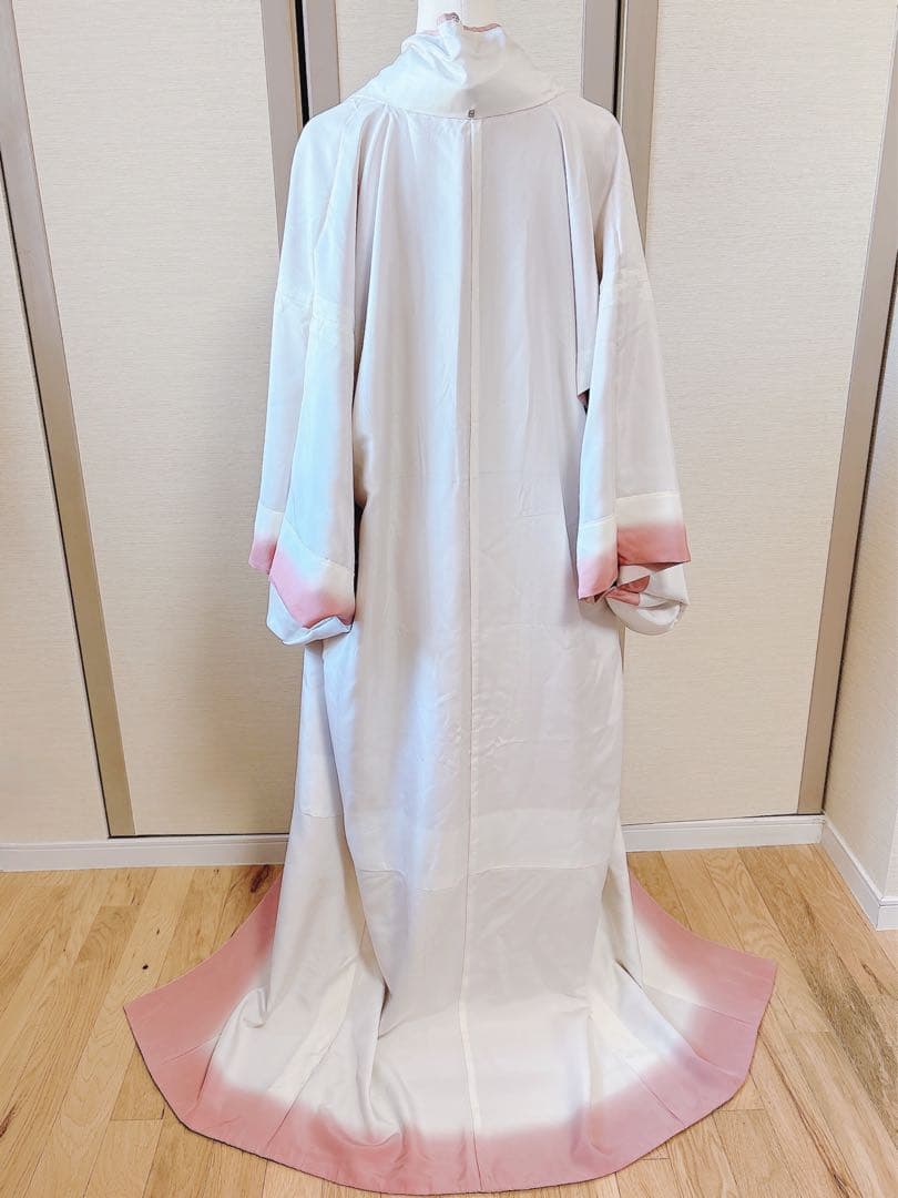 訪問着　一つ紋　フルセット　裄69 友禅 刺繍　卒業式　入学式　お宮参　袋帯 M