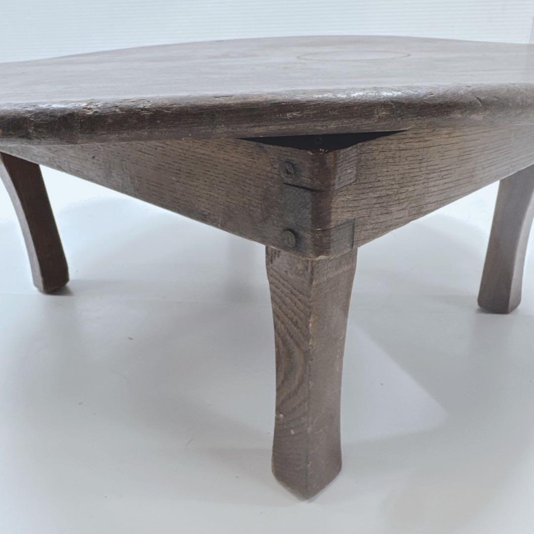 k1814 昭和レトロ 丸テーブル 座卓 ミニテーブル 飾り台 古道具