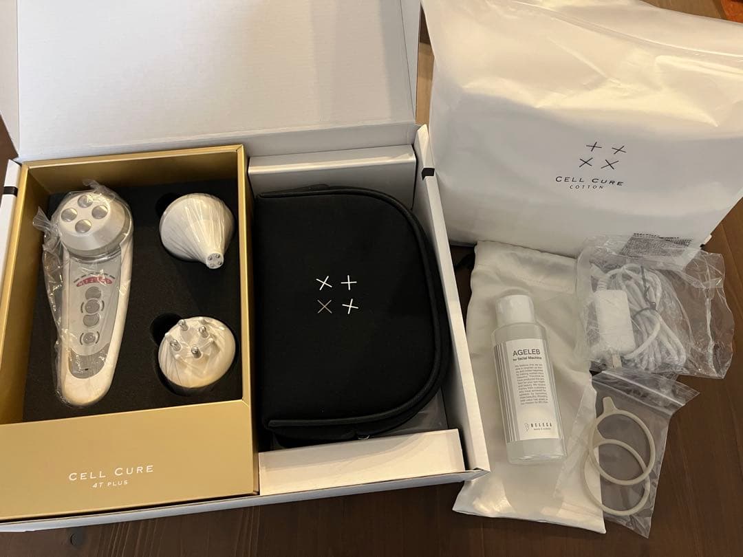 ベレガ　セルキュア4Tプラス　美品　専用コットン、ローション付き