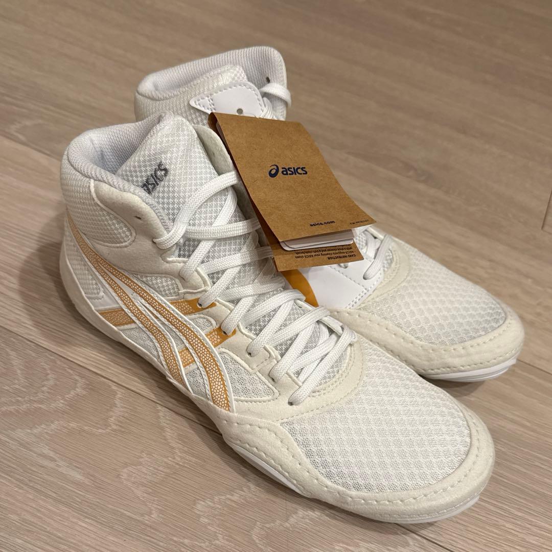 新品アシックスSNAPDOWN 4 レスリングシューズ ホワイト26.5センチ