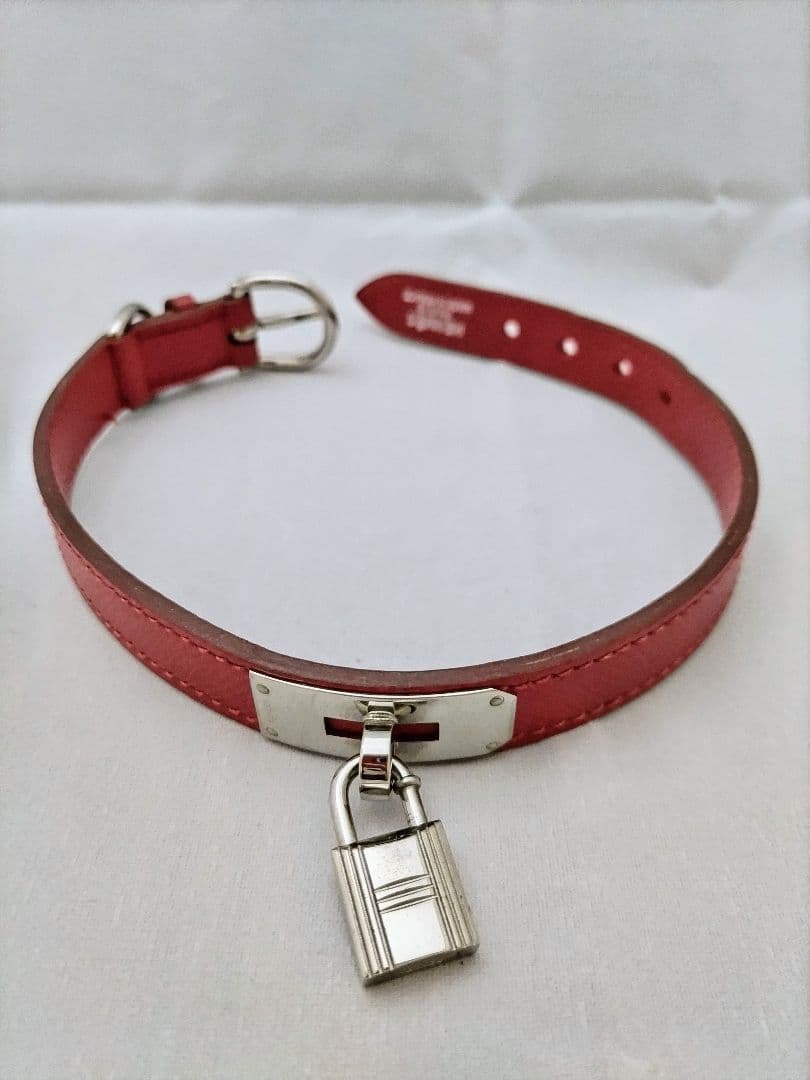 HERMES エルメスケリー　首輪　シルバー
