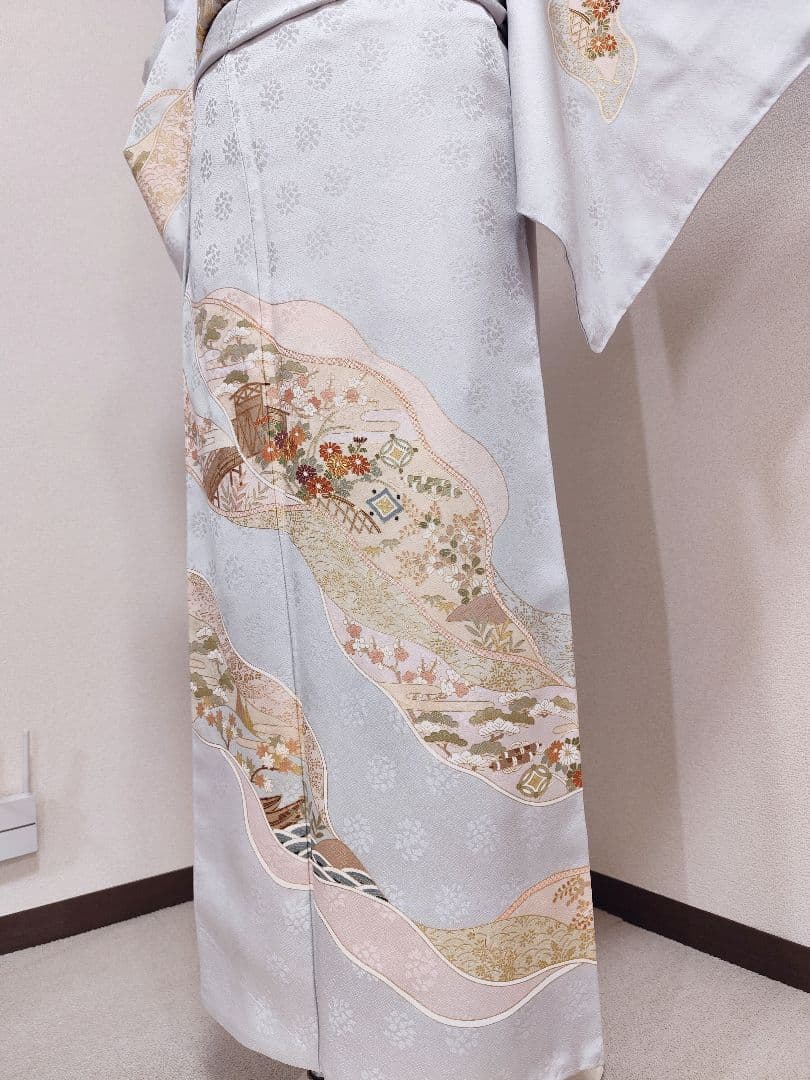 ❰6557❱ フルセット　付け下げ訪問着　宝尽くし　袋帯　入学式　お宮参り　正絹