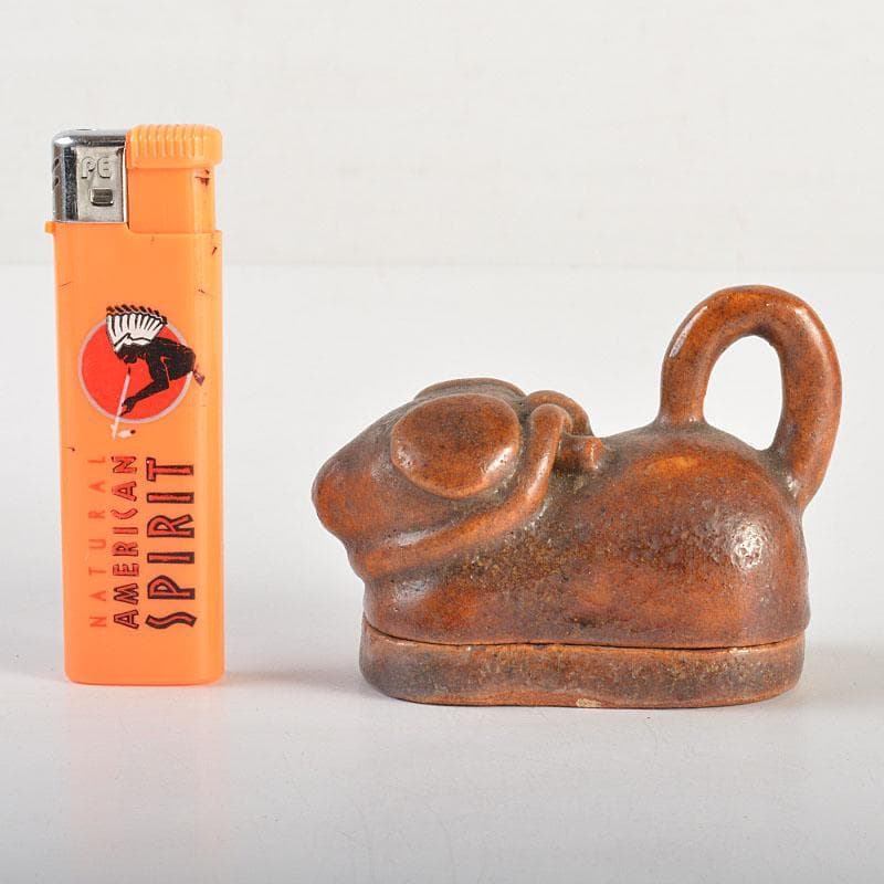 茶道具　大樋焼　九代　大樋長左衛門作　干支　戌　香合　共箱　C　6828