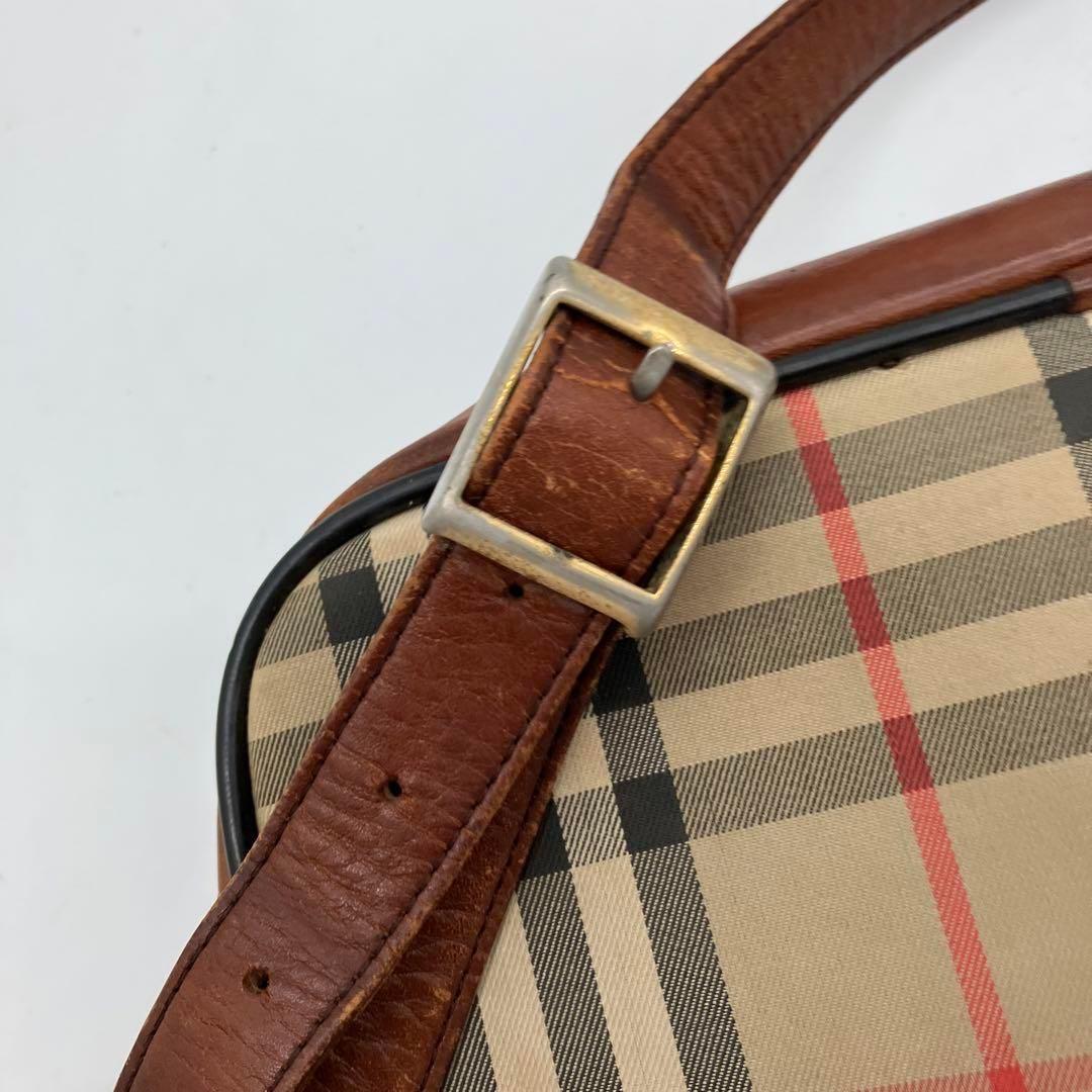 【極美品】　バーバリー　ノバチェック　ショルダーバッグ　ホースロゴ　バーバリーズ