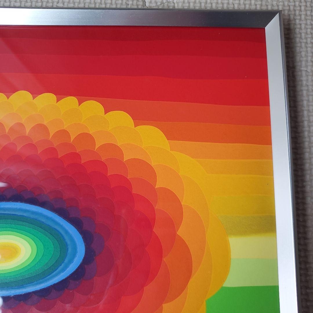 ay-o 靉嘔 1976 250部限定 花　アイオー 虹の画家 シルクスクリーン