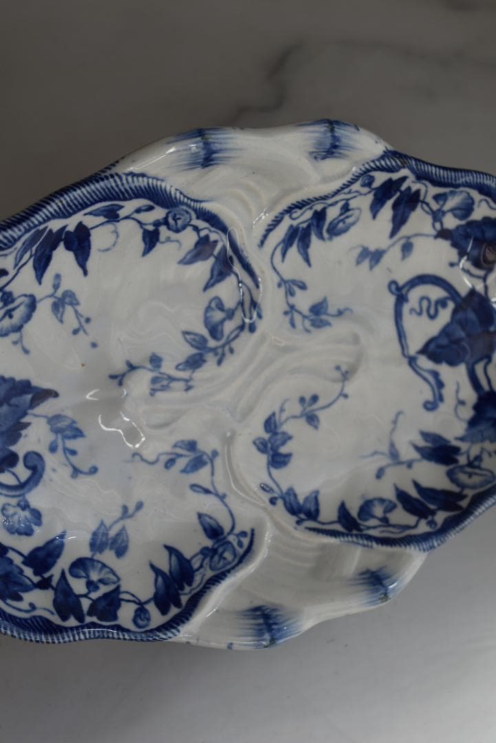 フランス19世紀　クレイユモントロー　ラヴィエ皿　フローラ　アンティーク