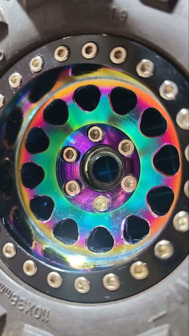 クローラーラジコン用　アルミホイール、タイヤ110㎜