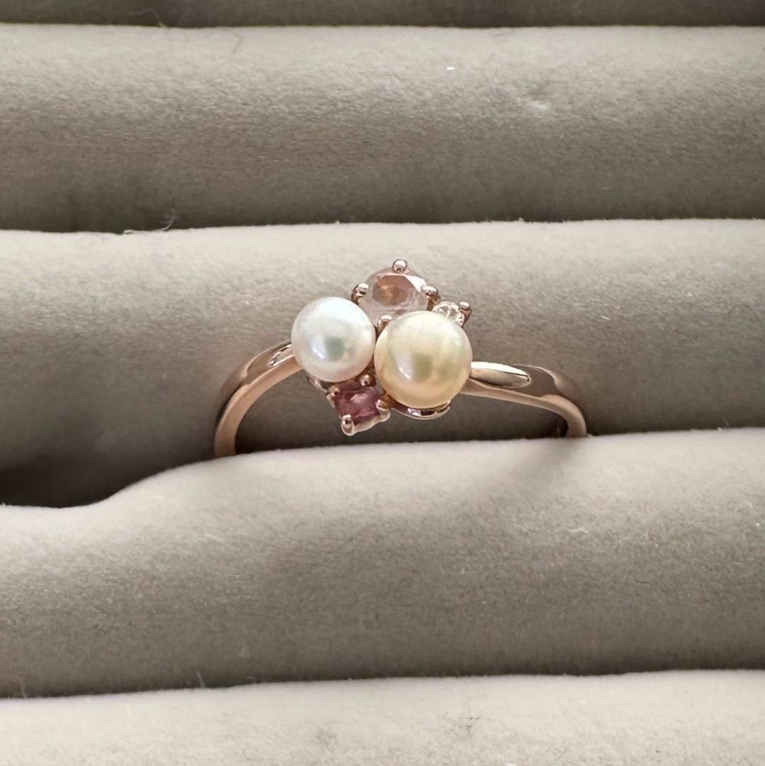 PonteVecchio K10PG フラワーモチーフリング