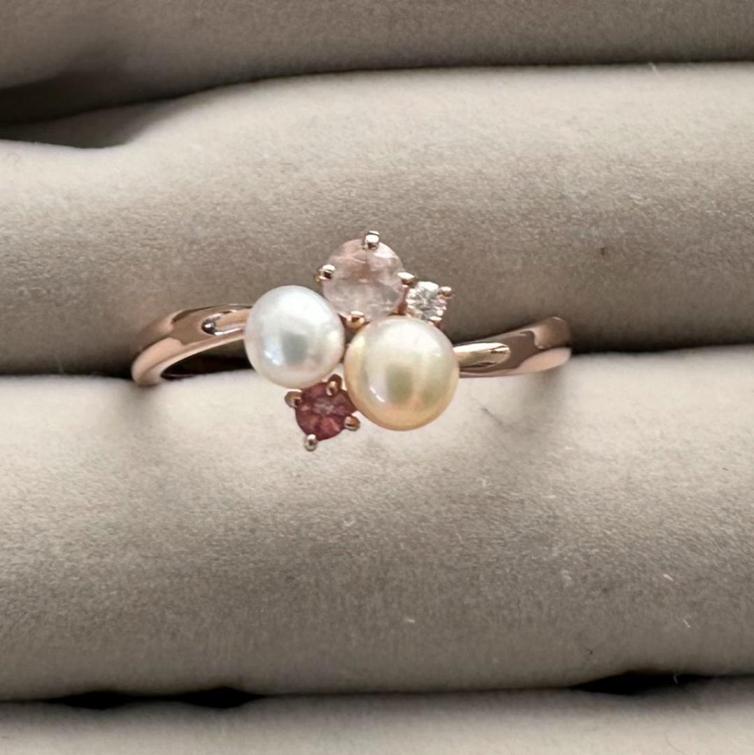 PonteVecchio K10PG フラワーモチーフリング