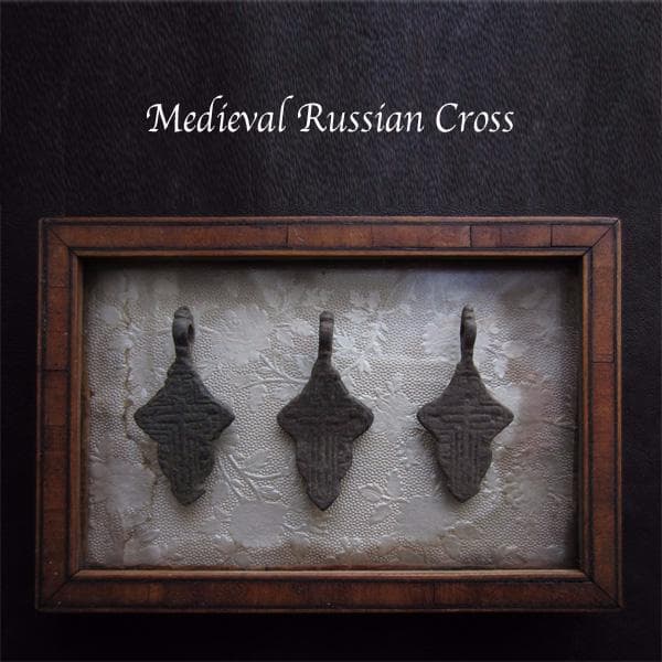 17世紀　ロシアン・クロス　3点セット　21　アンティーク　ブロンズ　ロザリオ