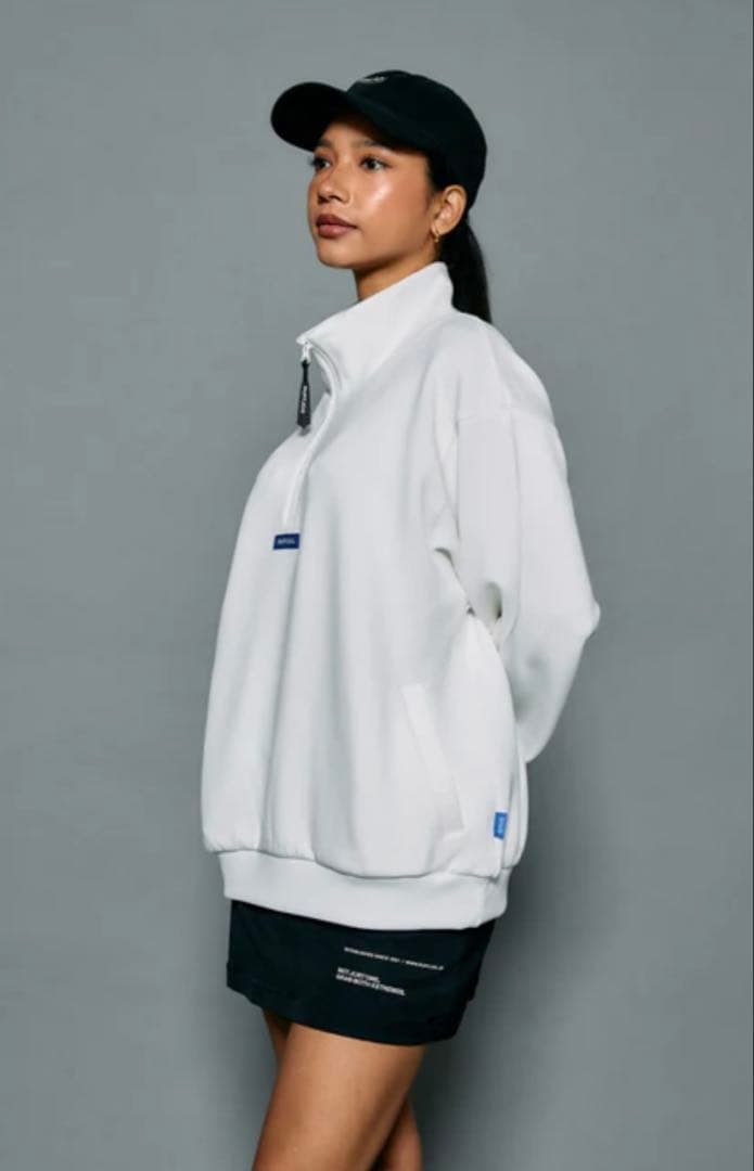 ラフログ　レディース　ハーフジップ　プルオーバー　S