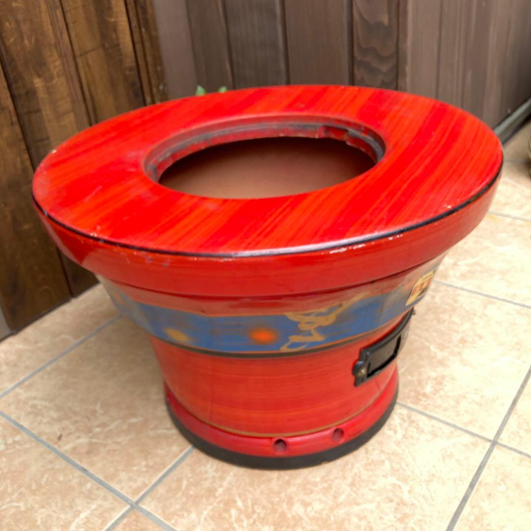 【昭和レトロ】金華煉炭火鉢 煉炭 ウロコボシ　古家具　キンカ