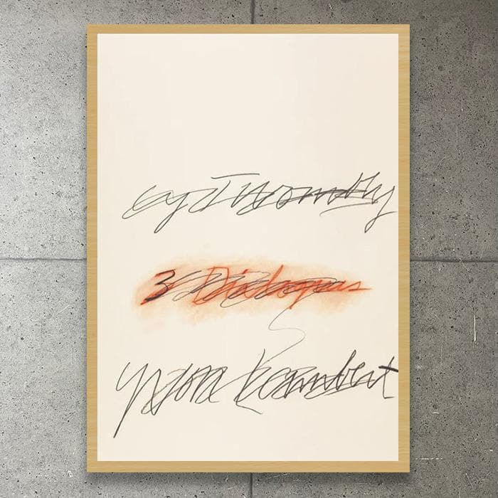 額装済/Three Dialogues 2/サイ トゥオンブリー/ポスター