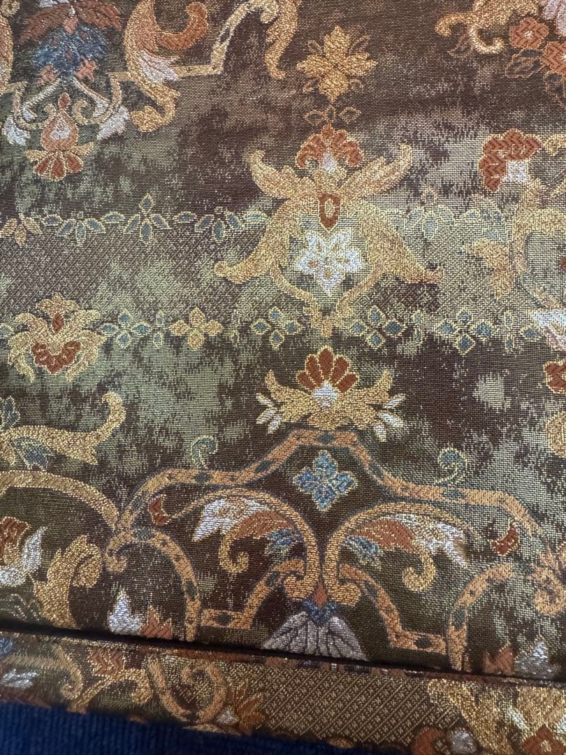 2701袋帯 古代彫金紋 西陣織 金糸　高級上質上品　約440cm 未使用