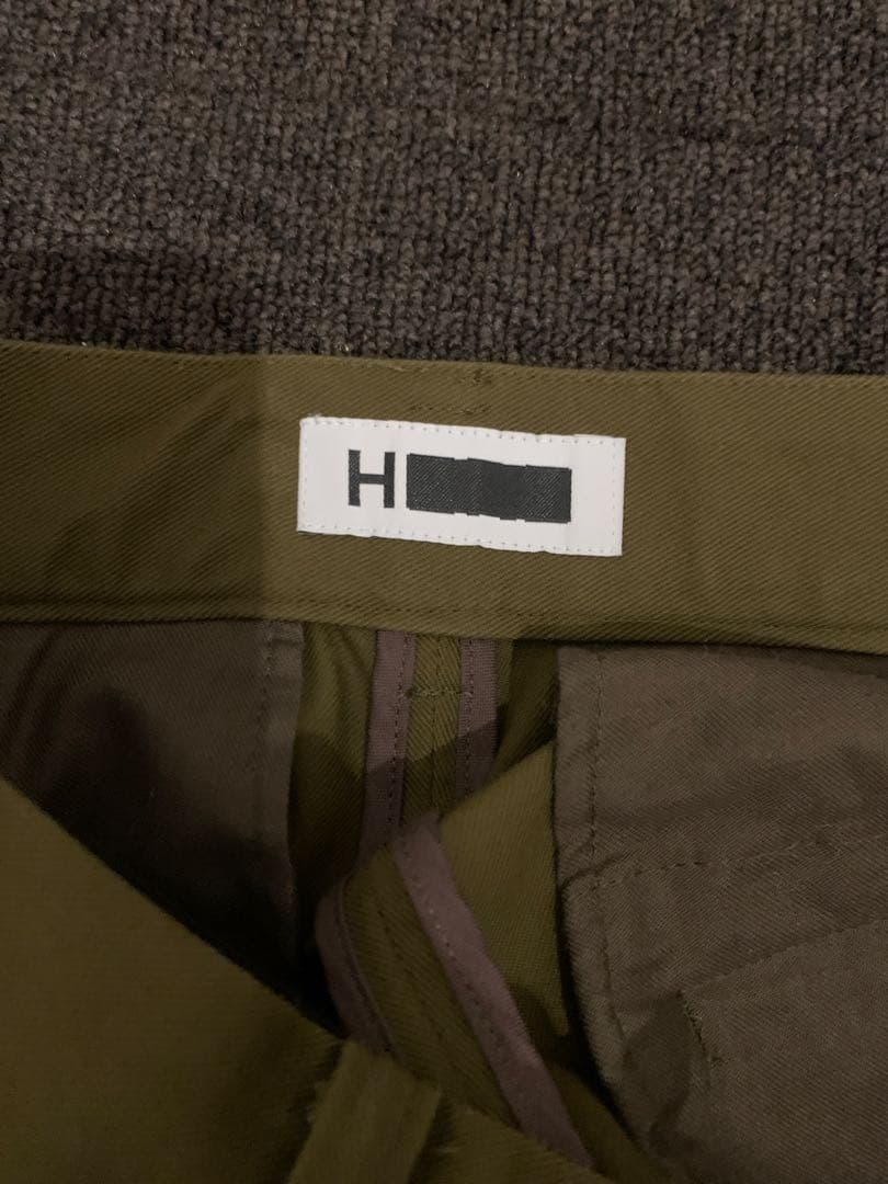 美品　＜H＞COTTON TWILL TUCK PANTS/パンツ
