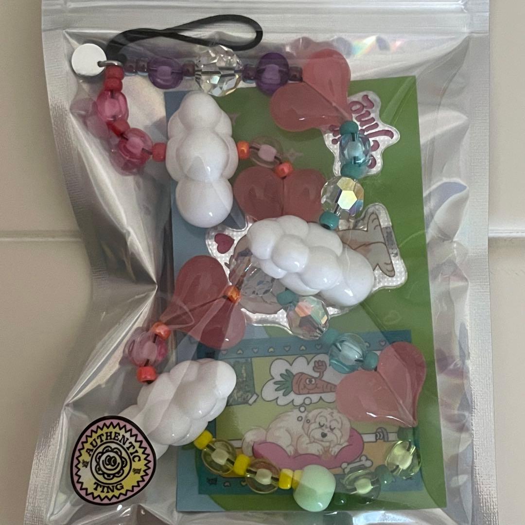 ストリングティング レインボー カワイイ ピンク ハート 雲