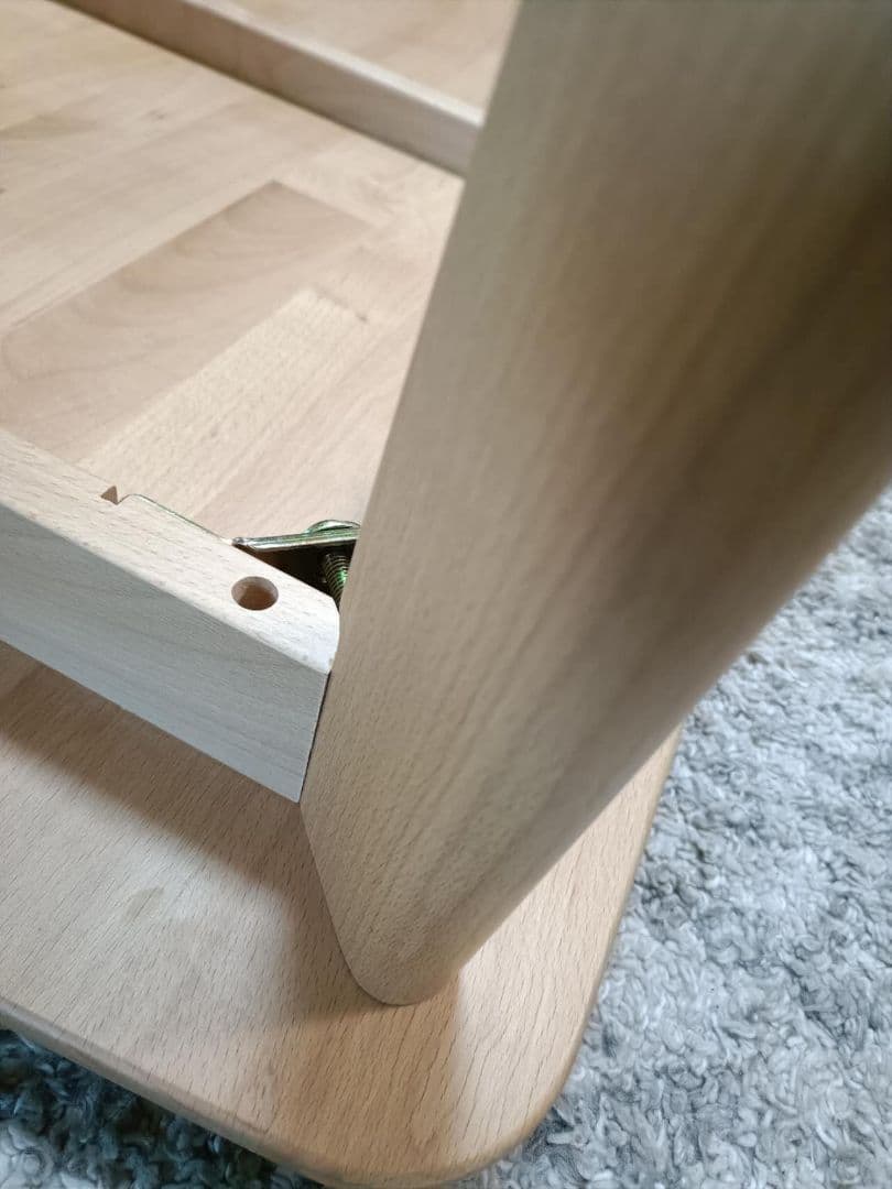 無垢材ニトリ幅135cmダイニングテーブル天然木