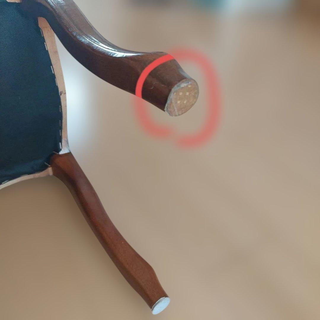 【未使用級】木製スツール 猫脚 ヴィンテージ イタリア製 ロココ調