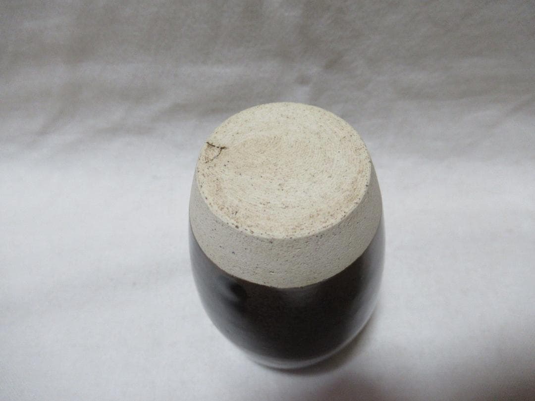 茶道具　膳所焼茶入　肩衝　共箱