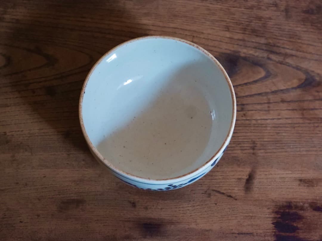 古伊万里　江户～明治時期　染付　茶碗　茶道具　古道具　Q2310