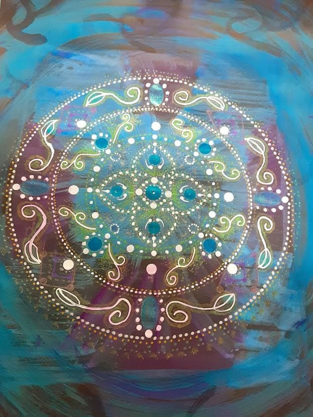 五十嵐由家　曼荼羅画417「眠れる」